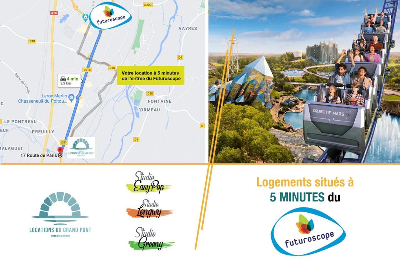 Locations Du Grand Pont - Appart Hotel Poitiers - Futuroscope 沙斯讷伊迪普瓦图 外观 照片